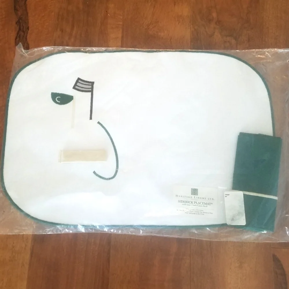 NWT Vintage Heritage Linen Sidekick Placemat Golf